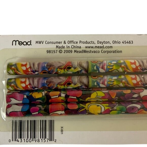 Royce B McClure 8 Pack Tropical Fish Pencils Vibrant Colorful Designs 2009 Mead - Picture 3 of 4